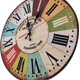 thumbnail image 3 of Reloj de pared de madera retro, decoración de granja de 12 pulgadas, silencioso, sin tictac, relojes de pared, cuarzo de calidad, funciona con pilas, estilo rústico vintage,11 Feliz Sencillez, 3 of 5
