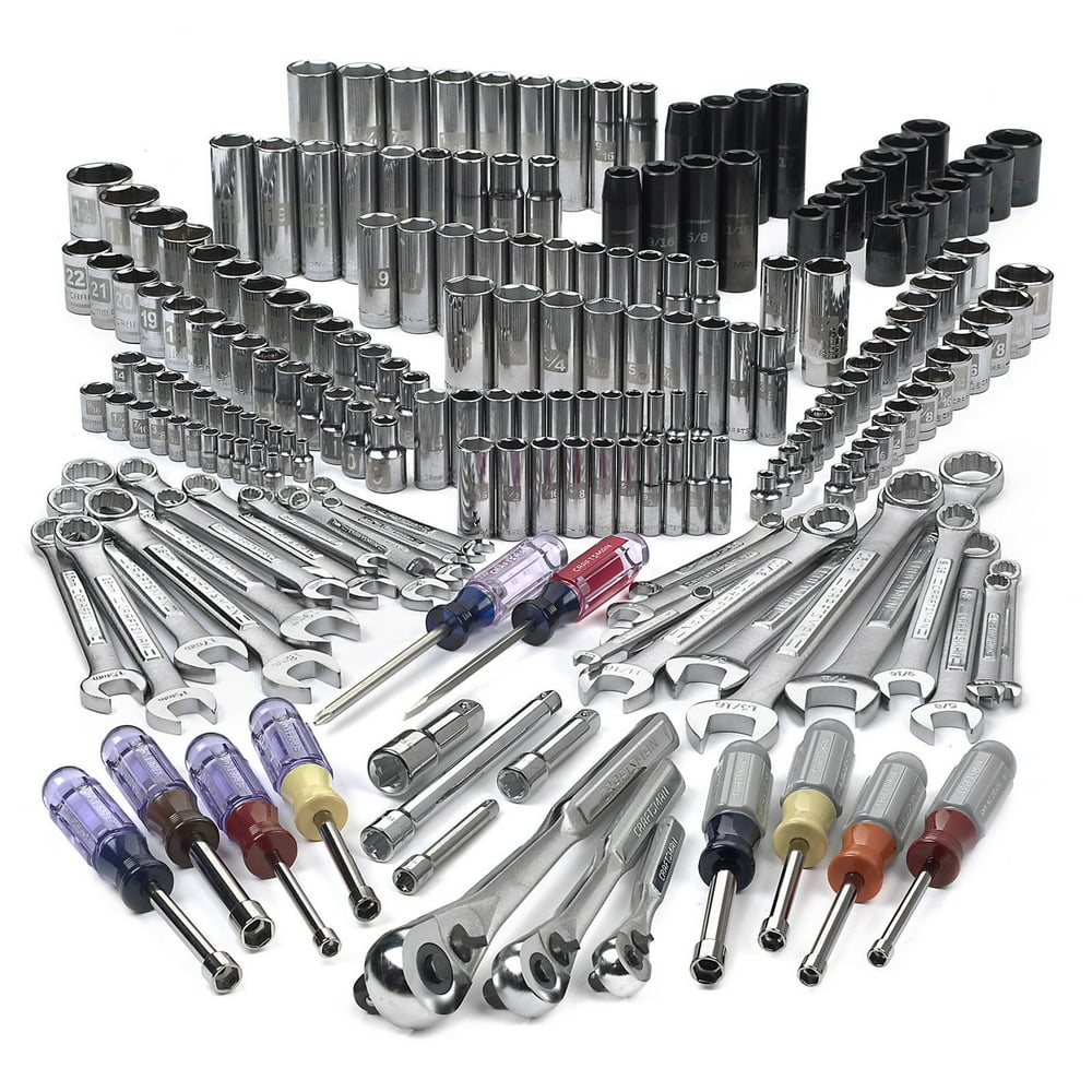 Craftsman Mechanics Tool Set with Impact Sockets 207 piece EasytoRead