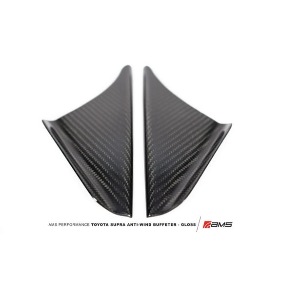 AMS Performance 2020 Toyota GR Supra Anti-Wind Buffeting Kit - Gloss Carbon