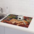 thumbnail image 6 of Yiaed Sleeping Cat Flowers Print Highly Absorbent Microfiber Kitchen Counter Mat, Dish Drying Pad for Dishes, Utensils, Pots and Pans, Large 18" x 24", 6 of 7