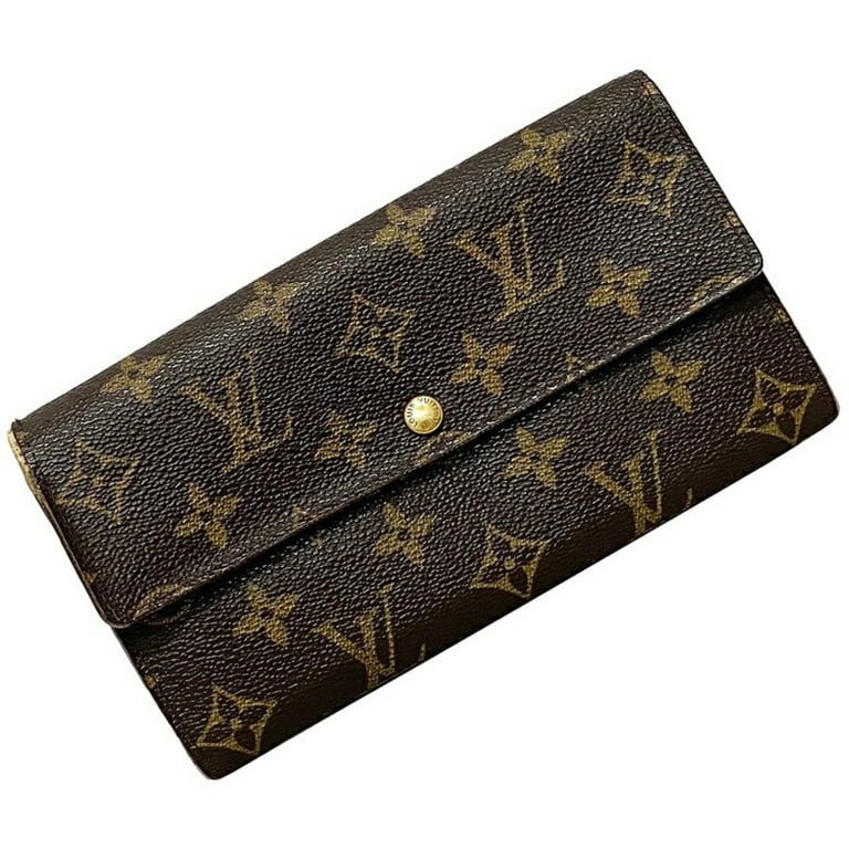 Used Louis Vuitton Long Wallet Portefeuille Sarah Brown Monogram