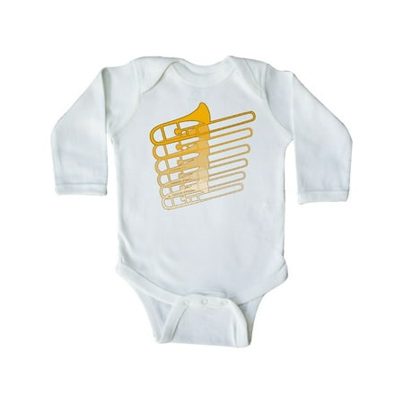 

Inktastic Trombone Line Gift Baby Boy or Baby Girl Long Sleeve Bodysuit