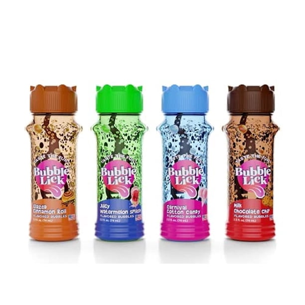 Paquete variado de burbujas comestibles BubbleLick para niños y perros