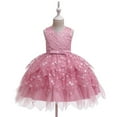 thumbnail image 2 of YunPes Children's Evening Dress Children's Performance Tulle Dress Flower Sleeveless Dress Birthday 5 Year Clothes, 2 of 6
