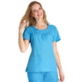 thumbnail image 5 of Adar Medical Women's Scoop Neck Smocked Solid Scrub Top, 5 of 5