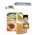 thumbnail image 3 of Multi-purpose Julienne Peeler, Stainless Steel Scallion Cutter, Green Onion Slicer Shredder with Multi Blades, Vegetable Chopping Knife for Celery Onion, Kitchen Meal-prep Tool, 1Pc(Silver,6.8x1"), 3 of 7