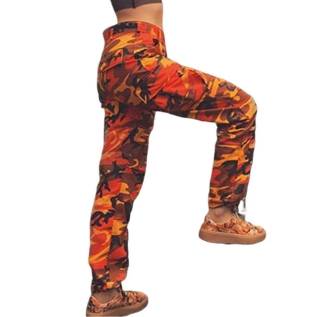 POINTERTECK Pantalon Long de Camouflage Sportif pour Femme