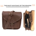 thumbnail image 5 of Madosh, Crossbody Bags For Women Genuine Buffalo Leather Purse Shoulder Handbag Brown Side Purse, 5 of 5