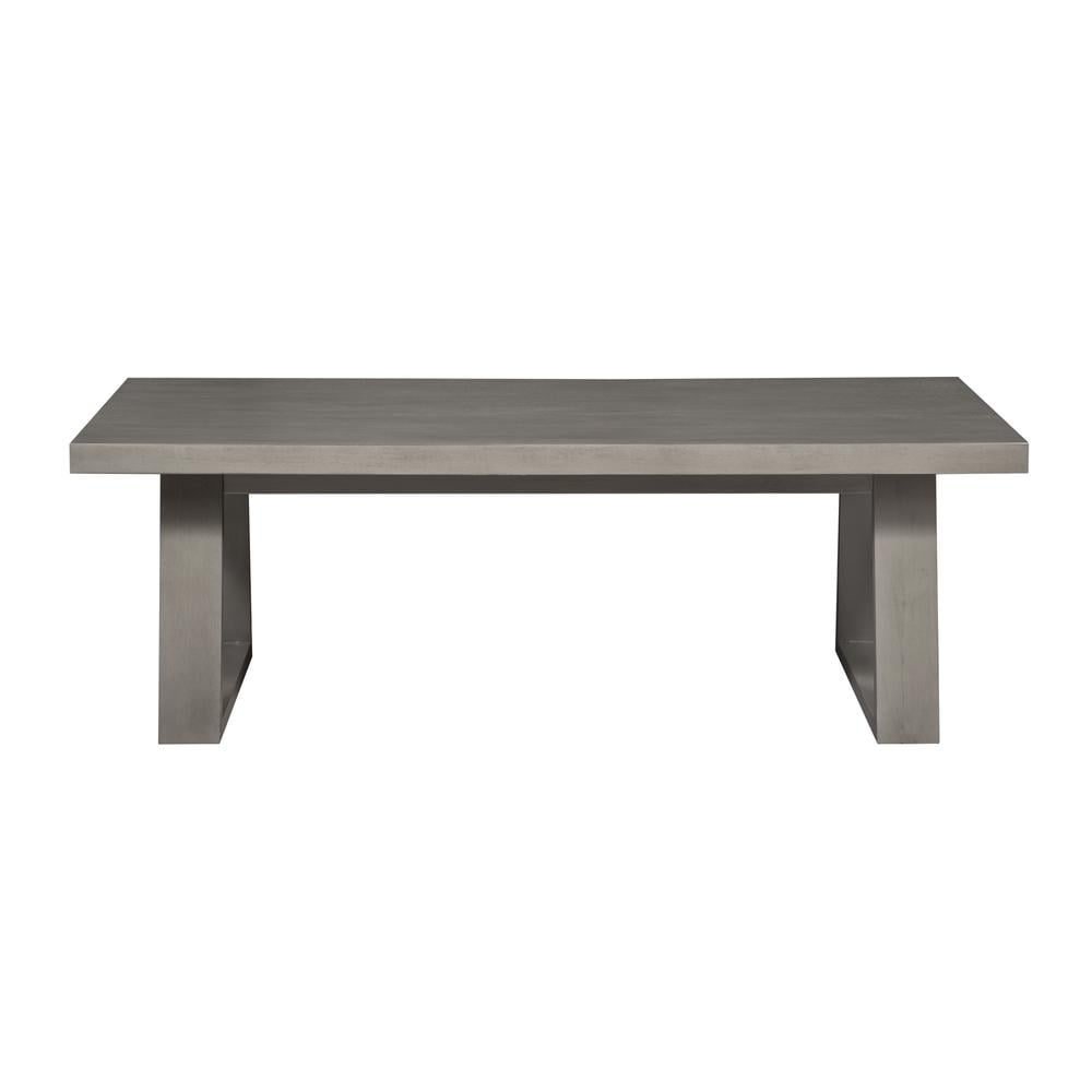 Unique Furniture Modern Solid Coffee Table 47x24, Grey