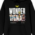 thumbnail image 2 of Wonder Woman Diana Poses Adult Black Long Sleeve Hooded Sweatshirt-6XL, 2 of 4
