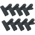 thumbnail image 1 of SHAR 8 Pack Metal Chip Clips, 3" Wide Stainless Steel Heavy Duty Food Bag Clips, Black, 1 of 5