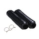 thumbnail image 1 of 2 Piezas Horquilla Delantera Motocicleta Guardapolvo Polainas Botas Negro, 1 of 8