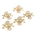 thumbnail image 3 of 5Pcs Feng Shui Pocket Toad Frogs Fortune Keychain Charm Bag Pendant Home Decor, 3 of 5