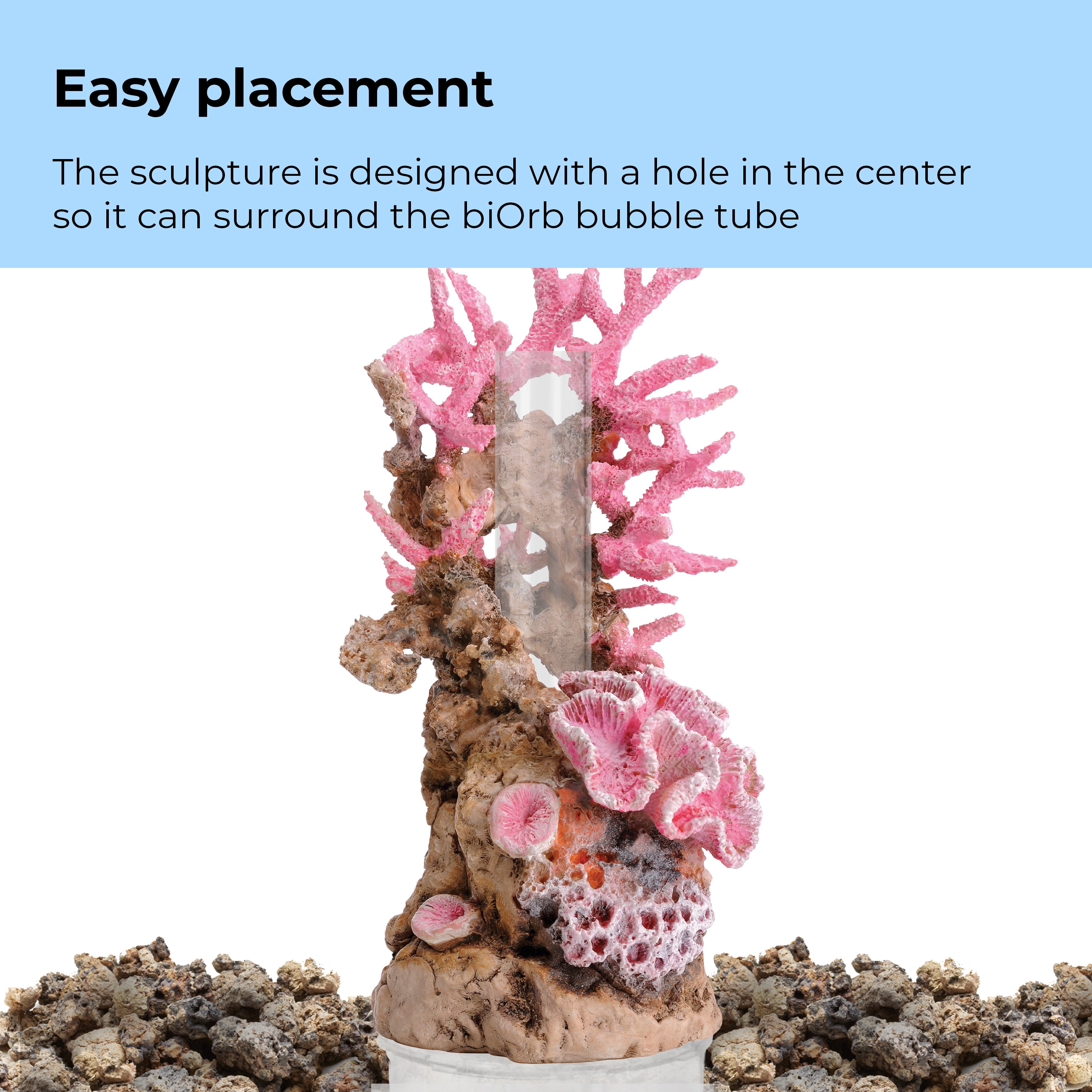 biOrb Pink Reef Aquarium Sculpture - Aquarium Decor