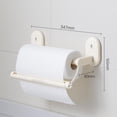 thumbnail image 1 of Portador de Toalla de Papel de Cocina Montado en la Pared Del Soporte de Tejido de la Copa de Succión, sin Necesidad de Perforación, Puede Ser Desgarrado con una Mano, Puede Almacenar Película Y Lámin, 1 of 2