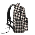 thumbnail image 3 of Disketp Black Plaid Heart Backpack for Men and Women - Lightweight Backpack Classical with Multi-pockets Casual Daypack for College Workplace Travel, 3 of 5
