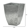 thumbnail image 2 of Nearly Natural 15in. Square Tin Planter, Silver, 2 of 3