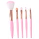 thumbnail image 1 of Kuymtek Juego Brochas Maquillaje Portátil 5 Uds Brocha para Base Sombra Ojos Nailon Suave (rosa), 1 of 7