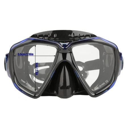 HERCHR Unisex Women Men Anti-fog Tempered Glass Mask for Swimming Diving Scuba Snorkeling, Tempered Glass Scuba Mask, Scuba Snorkeling