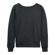 Instant Message - Game Day Favorite Day Lightweight French Terry Wide Neck Long Sleeve Graphic Shirt