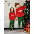 thumbnail image 4 of Conjunto de pijamas a juego para toda la familia, recién llegados en 2025, pijamas para adultos y niños con estampado de letras de Feliz Navidad, mono para bebé, ropa para perros, 4 of 5