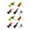C, variant on Popper Fly Lure Set for Freshwater Anglers, Topwater Single Hook Lures with Tail Dressing for Trip Tackle Gear