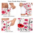 thumbnail image 5 of FORMRS Mens Swim Trunks Mesh Liner Quick Dry Casual Beach Board Shorts with Pockets, Sizes S-2XL, Pink Floral, 5 of 9