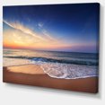 thumbnail image 2 of Beautiful Blue Cloudscape Over Sea - Seashore Canvas Art Print, 2 of 3
