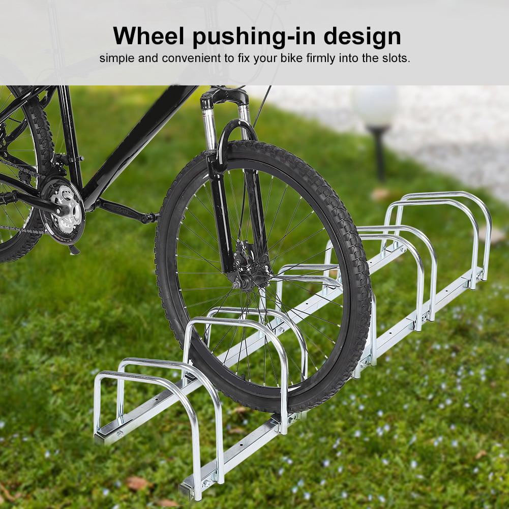 Single Bicycle Stand Garage Storage Rack Tyre Floor Parking Rail Bike Holder YK