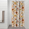 thumbnail image 2 of Pioneer Flower Floral Print Pattern Shower Curtain 36"x72" ,Bathroom Decorative Shower Curtains Set with 12 Hooks,Modern Waterproof Washable Shower Curtain, 2 of 6