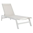 thumbnail image 5 of SAFAVIEH Fionne Outdoor Patio Sun Lounger, Silver/Beige, 5 of 14