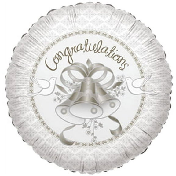 Wedding Congratulations Foil Mylar Balloon (1ct)