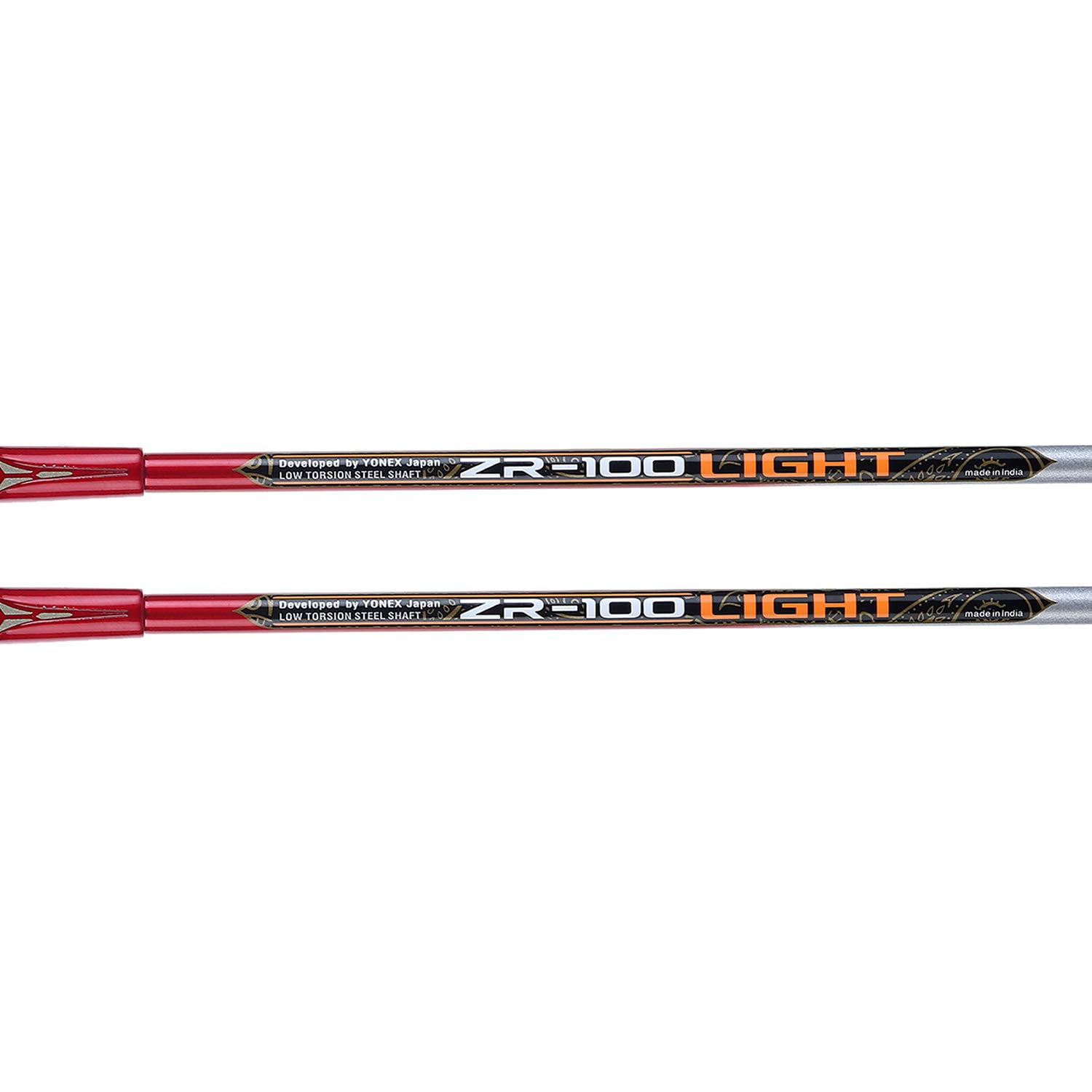 Yonex ZR 100 Light Aluminium Badminton Racquet with Full Cover, Lightweight, Red, Set of 2