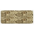 thumbnail image 1 of Animal Print Kitchen Mat, Safari Pattern Cheetah Skin Print Fauna Theme in Neutral Colors, Plush Decorative Kitchen Mat with Non Slip Backing, 47" X 19", Brown Beige, by Ambesonne, 1 of 1