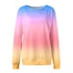 thumbnail image 3 of Camiseta suelta estampada a la moda para mujer, blusa de manga larga, cuello redondo, camisetas informales Pompotops  FGAJ9075, 3 of 4