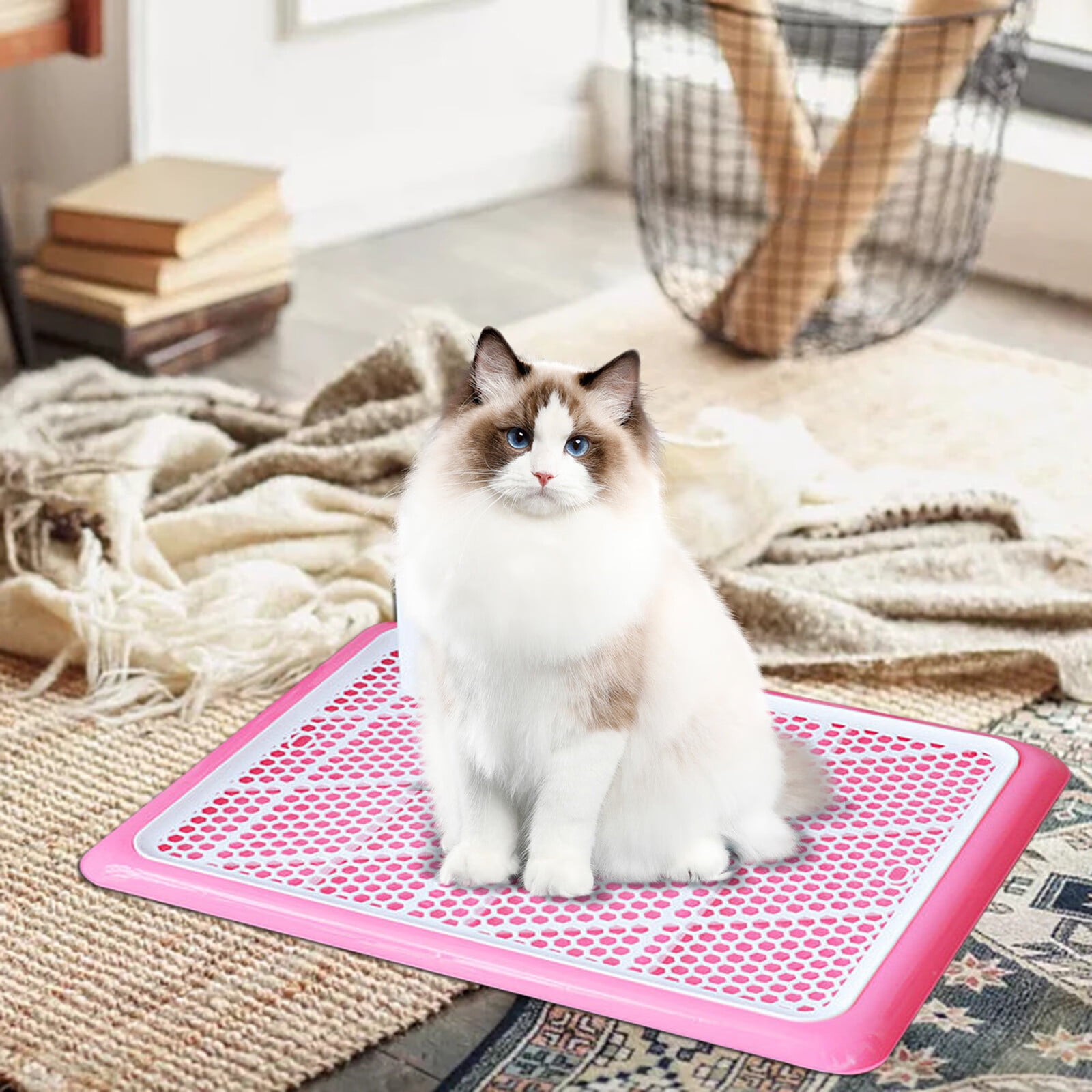 Removable Dog Toilet 19.7X14.1X1.2 Inch Dog Training Pad Holder Pet