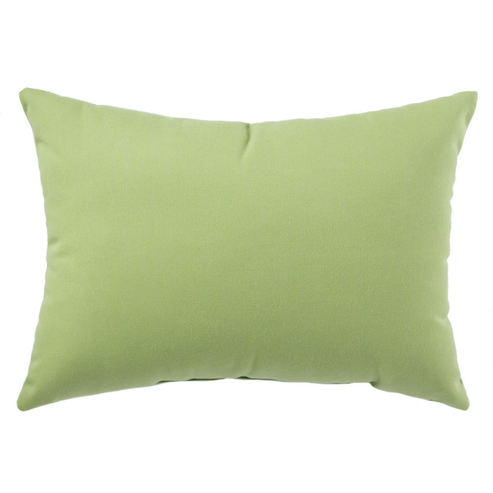 18" Lime Green Solid Outdoor Patio Rectangular Throw Pillow Walmart