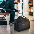thumbnail image 4 of KROSER 17.3" Rolling Laptop Bag Briefcase Overnight Roller Case-Black, 4 of 8