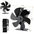 thumbnail image 6 of Warmtoo 5/6/7Blades Fireplace Fan, Heat Powered Stove Fan for Log Burner/Fireplace, Eco Friendly and Efficient Wood Stove Fan, 6 of 9