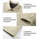 thumbnail image 5 of Ceisia Men's Casual Flip Collar Zipper Jacket with Pockets Oversized Contrast Hood Gift Outerwear, 5 of 5