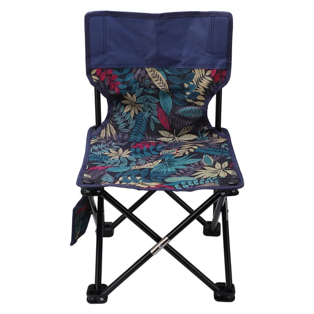 Camping Chair, Rust Proof Wearable Folding Chair For Fishing Maple Blue