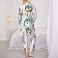 thumbnail image 6 of Goofa Cute Colorful Animal Printed Women’s 2 Piece Pajama Set Super,Pajamas Women's Long Sleeve Sleepwear Soft Button Down Loungewear Pjs Lounge Set Nightwear-X-Large, 6 of 9