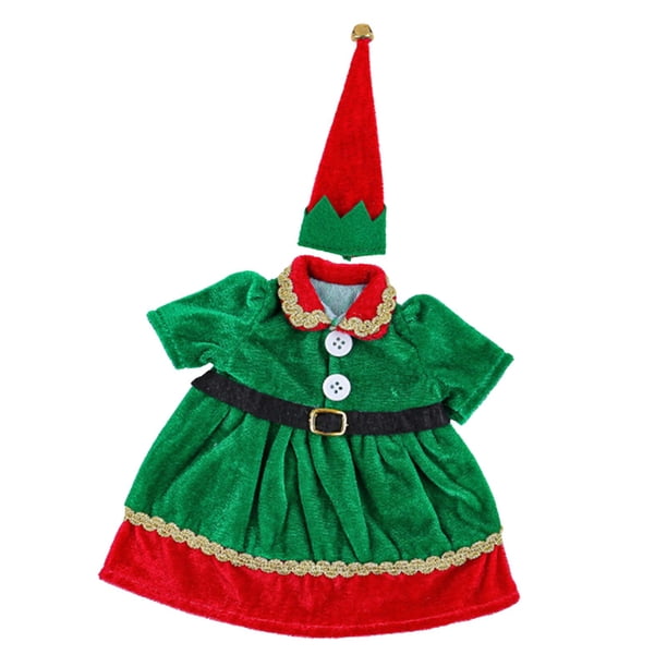 Funda para botella de vino navideña con gorro, reutilizable, resistente al desgaste, con forma de elfo navideño. Ropa de mujer