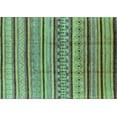 thumbnail image 1 of Ahgly Company Indoor Rectangle Solid Turquoise Blue Modern Area Rugs, 8' x 10', 1 of 4