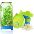 Germination Trays Wide Mouth Plastic Mason Jar Sprouting Lid Food Grade