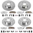 thumbnail image 3 of PowerStop Front and Rear Z26 Street Warrior Carbon-Fiber Ceramic Brake Pad and Drilled and Slotted Rotor Kit Fits: INFINITI Select Models K2703-26, 3 of 9
