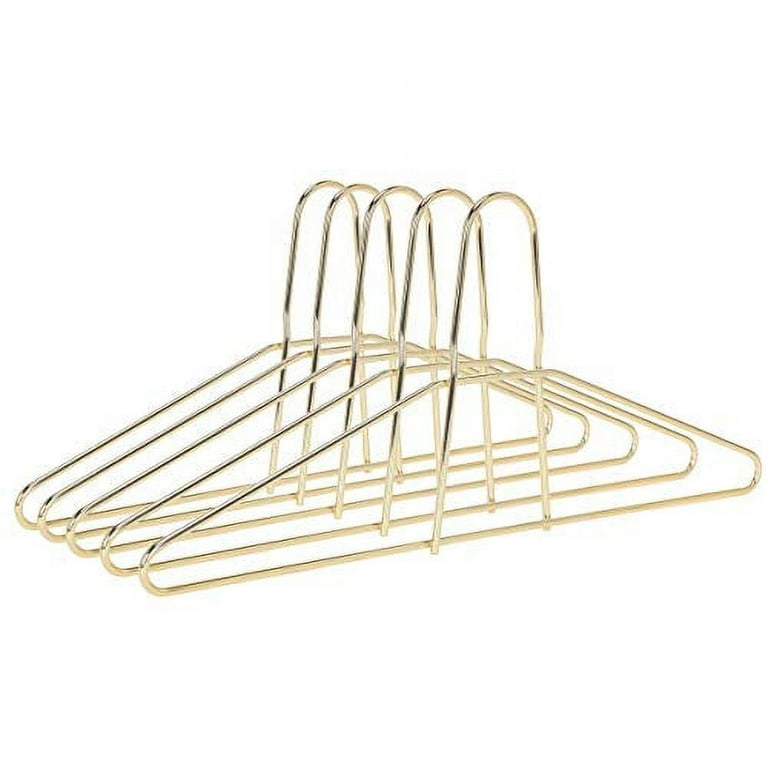 15pcs Copper Gold Metal Clothes Shirts Hanger With Groove, Heavy Duty Strong  Coats Hanger, Suit Han