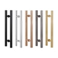 thumbnail image 3 of Oval Shape Glass Door Handles Stainless Steel Barn Doors Pull Handle Set, Shower Door Hardware Fittings ,Easy to Install, 3 of 8