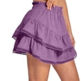 thumbnail image 5 of Aboser Bohemian Layers Skorts for Women Ruffles High Waisted Mini Skirts Flowy Tiered Skorts Summer Trendy Casual Shorts Beach Vacation Clothes 2026, 5 of 8