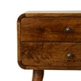 thumbnail image 6 of Newboti Furniture Solid Wood Curved Chestnut nightstand 58919, 6 of 7